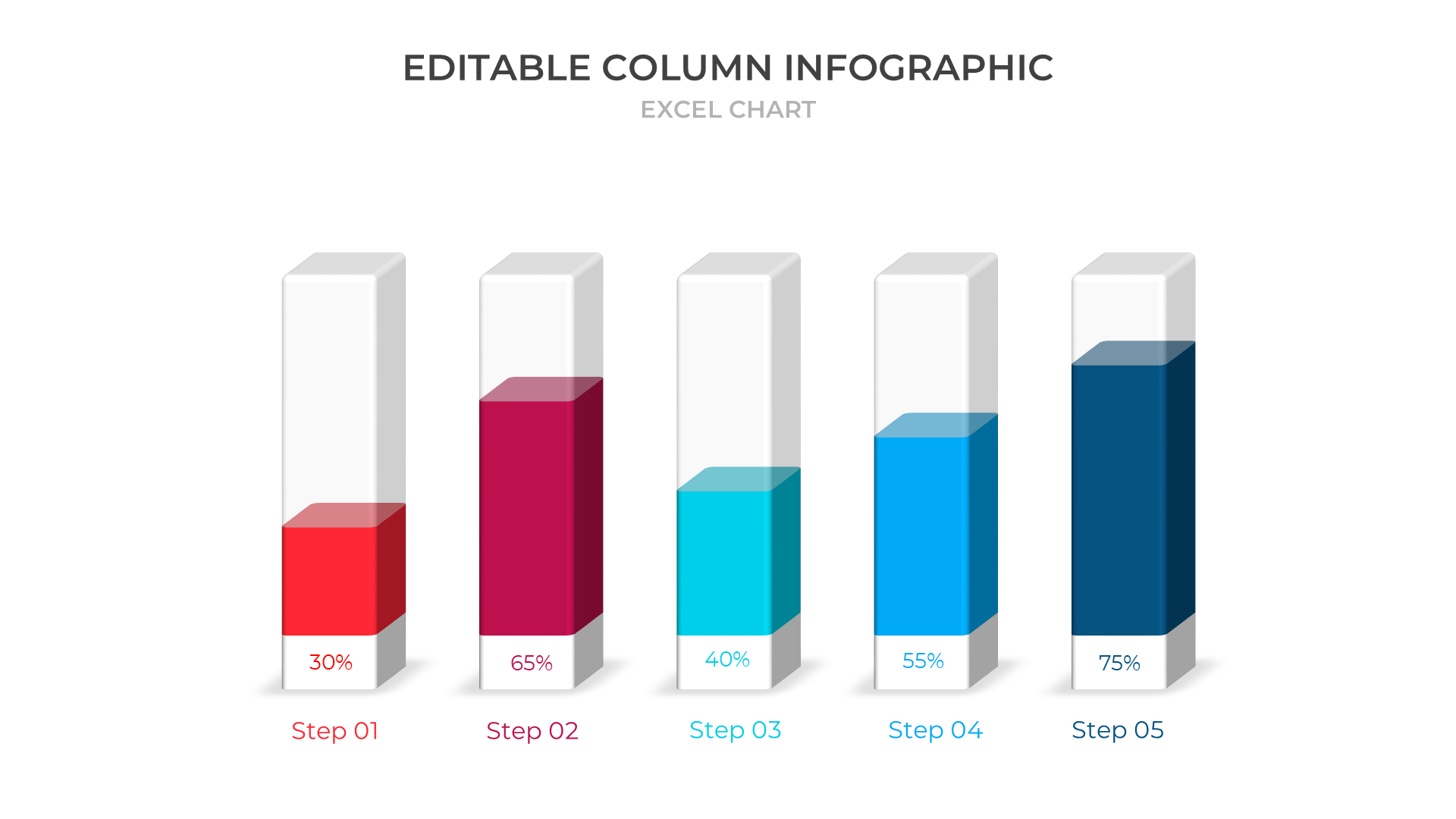 Excel Data Charts [light] slide 5